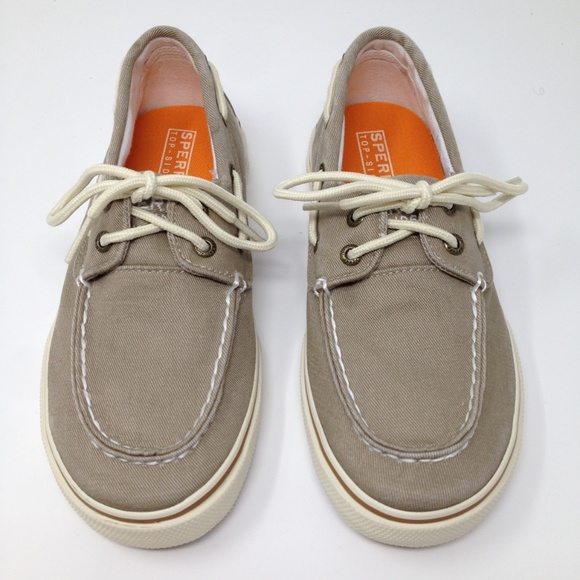 Sperry Other - Sperry Top Sider Tan Canvas Kids 2.5" Lace Shoes